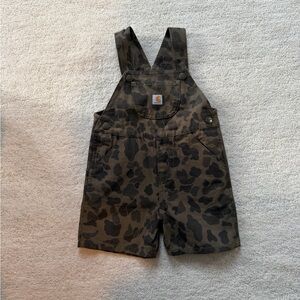 Carhartt Kids Brown Camo Overalls 2T